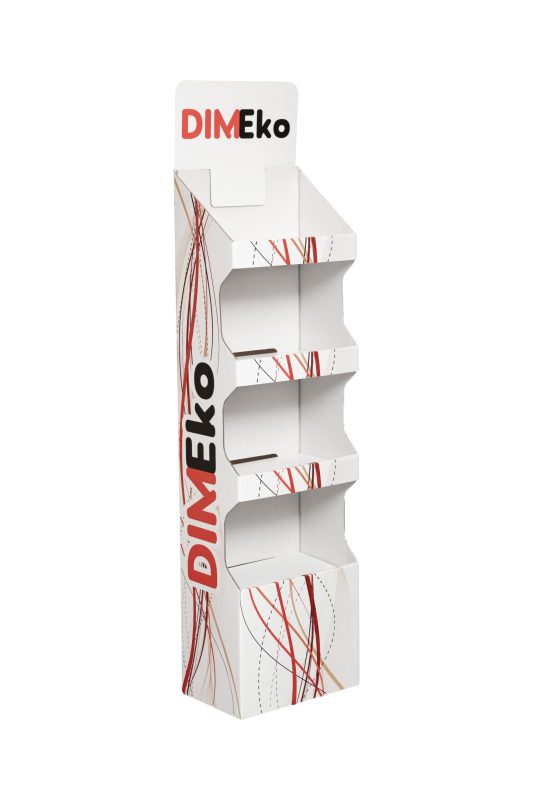 Floor Display without Plastic Holders and 3, 4, or 5 Shelf Trays
