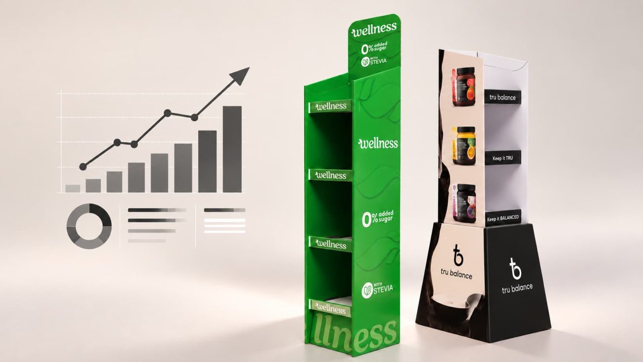 POS displays and graphics for measuring marketing strategy